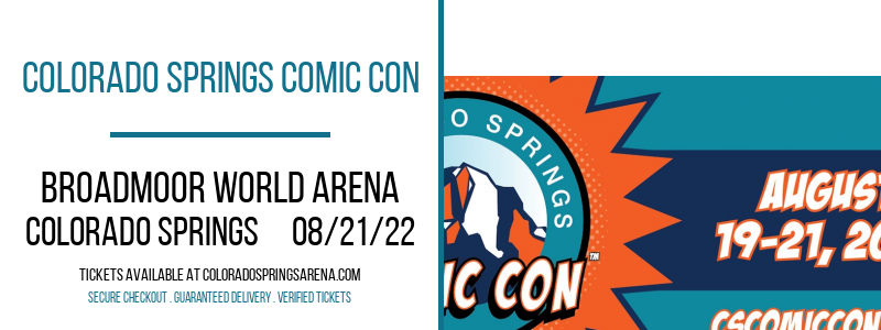 Colorado Springs Comic Con at Broadmoor World Arena