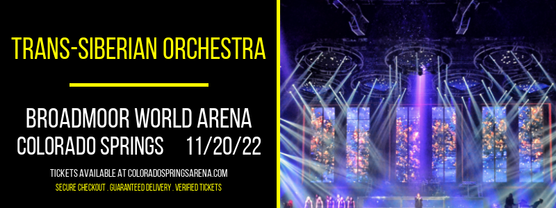 Trans-Siberian Orchestra at Broadmoor World Arena tickets Trans-Siberian Orchestra at Broadmoor World Arena